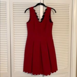 Banana Republic scalloped party dress